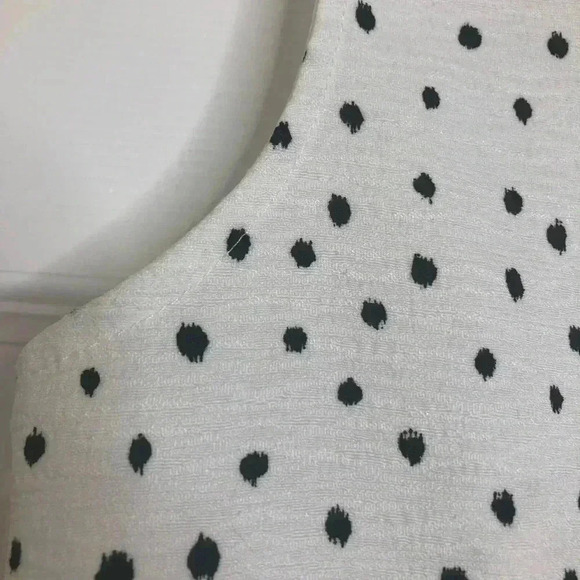 Renee C. Tank  Top Polka Dots White & Black Size Small - Picture 12 of 16